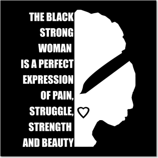 Black Strong Woman Posters and Art